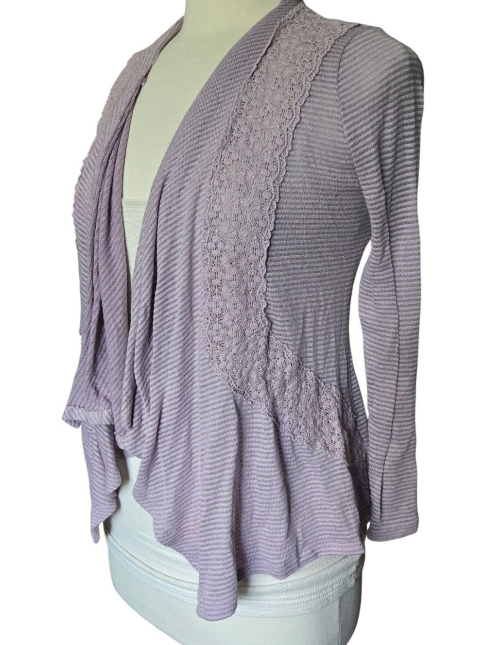 Pink Republic Purole Waterfall Drape Cardigan - XL 14